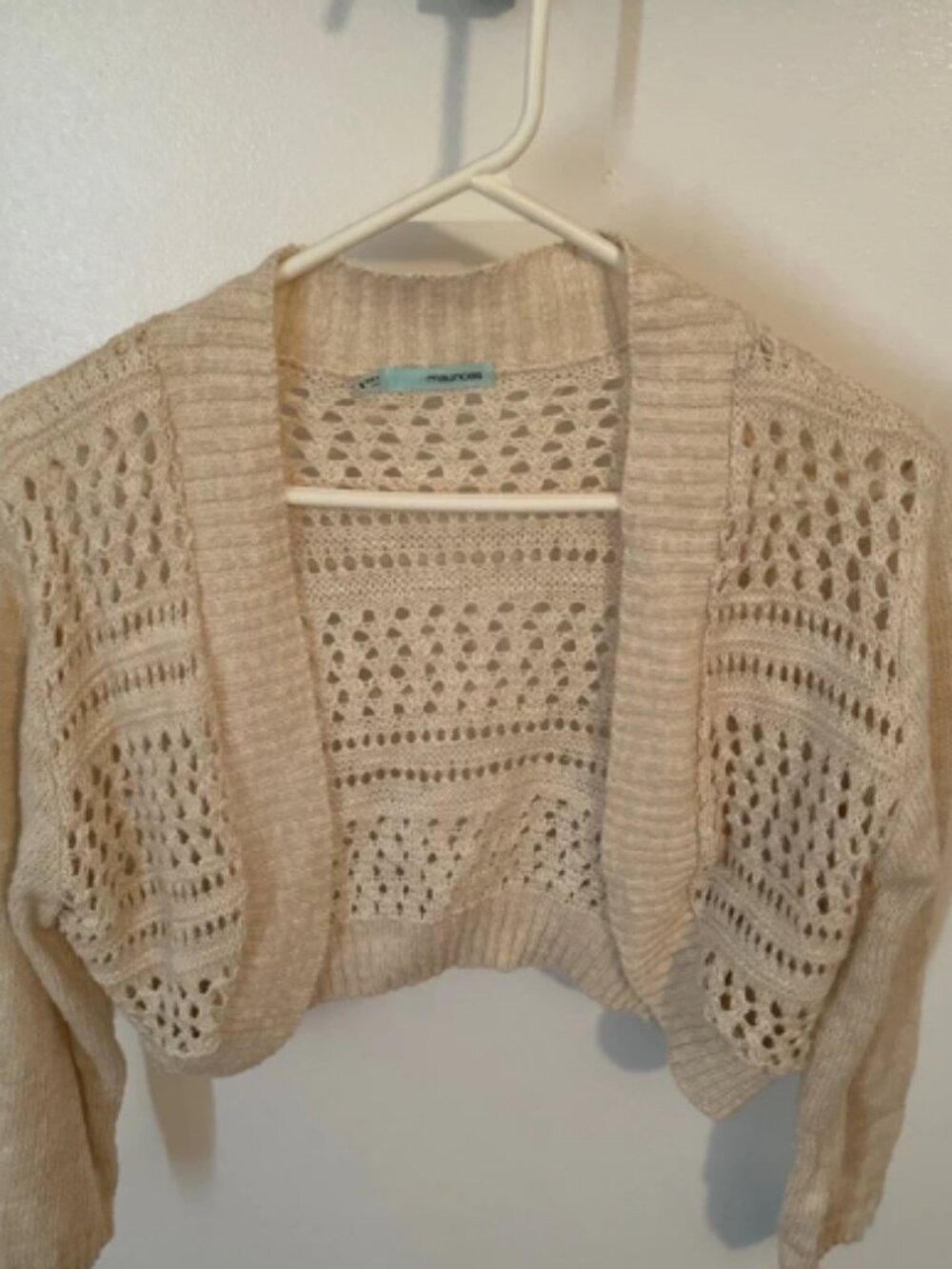 Crop Cardigan size medium